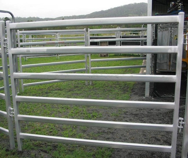 Galvanized Square Pipe Heavy Duty Alpaca Fence Panel / Goat Corral Steel Animal Fence