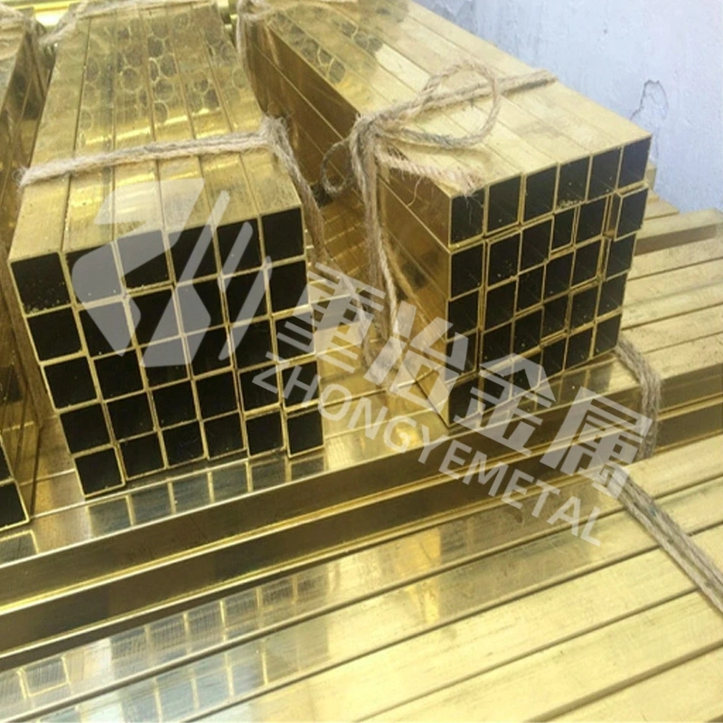 Spot-Supply Hollow-Round/Rectangle 20mm/25mm Mild/Stainless-Steel/Aluminum/Zinc C2400/Q235B/304 Tu2/H62/H59 99.99%Pure-3/8 Alloy Brass Copper Square Tube/Pipe