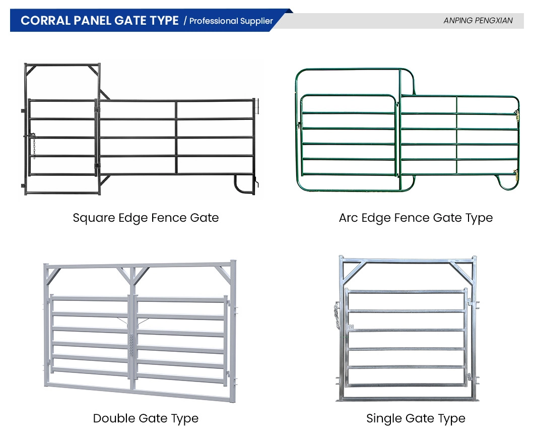 Pengxian Steel Pipe Field Fence China Manufacturing Farm and Garden Fencing 50 X 50 mm Square Rails Floating Livestock Fence