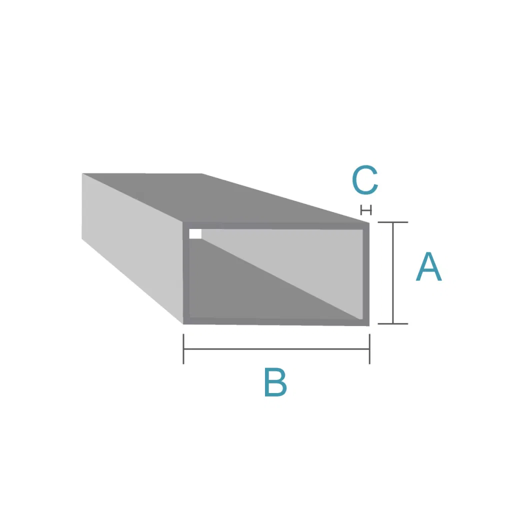 Qihua Hot DIP Galvanized Square Tubing for Carports Galvanized Steel Pipe Iron Rectangular Tube