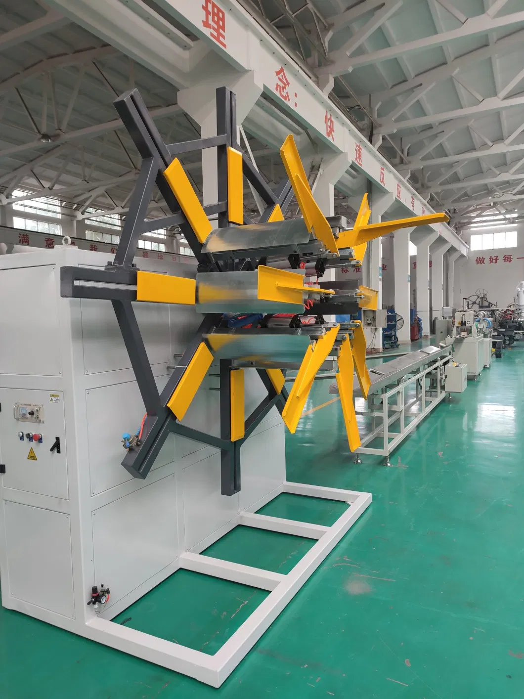 Zhongyuntech Model Zc-180h PP Plastic Single Wall Square/Rectangular/Special-Shaped Corrugated Pipe Making Machine/Extrusion Line