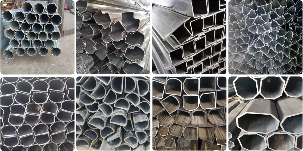 ASTM Steel Profile 2mm Ms Square Tube Galvanized Square and Rectangular Steel Pipe Steel Tubing in Different Shapes