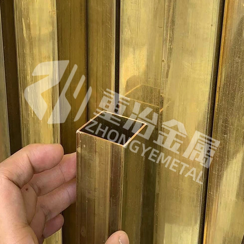 Spot-Supply Hollow-Round/Rectangle 20mm/25mm Mild/Stainless-Steel/Aluminum/Zinc C2400/Q235B/304 Tu2/H62/H59 99.99%Pure-3/8 Alloy Brass Copper Square Tube/Pipe