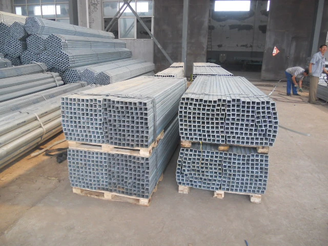 Qihua Hot DIP Galvanized Square Tubing for Carports Galvanized Steel Pipe Iron Rectangular Tube