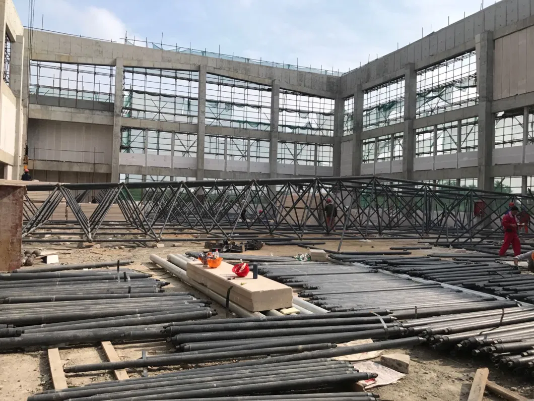 Light Weight Multifunctional Prefabicated Steel Frame Building for Production, Storage, Office Use