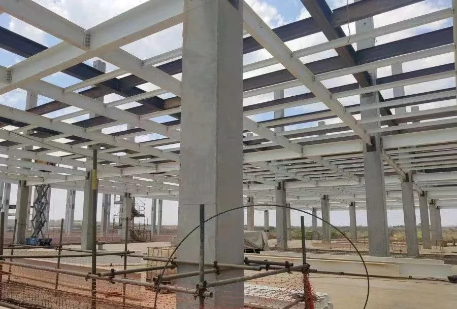 Construction Galvanized/Painted Metal Plant/Hangar Industry Building Structure Steel Frame for Warehouse/Workshop/Garage/Storage/Shed Steel Structure