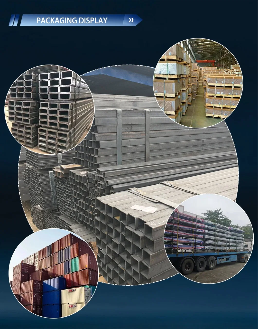 China Wholesale Rectangular Gi Metal Iron Square Pipe Tube / Black Iron Galvanized Square Hollow Section