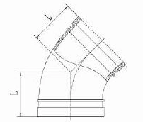 Ductile Iron Grooved Pipe Fittings/ Elbow FM, UL for Fire Fighting System