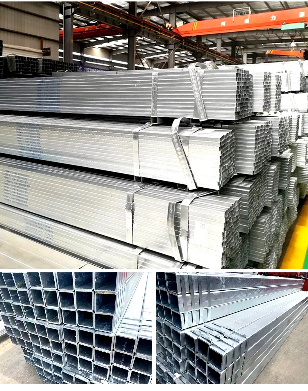 Galvanized Steel Pipe/Tube in Stock Galvanized Rectangular Structural Steel Pipe/Tube