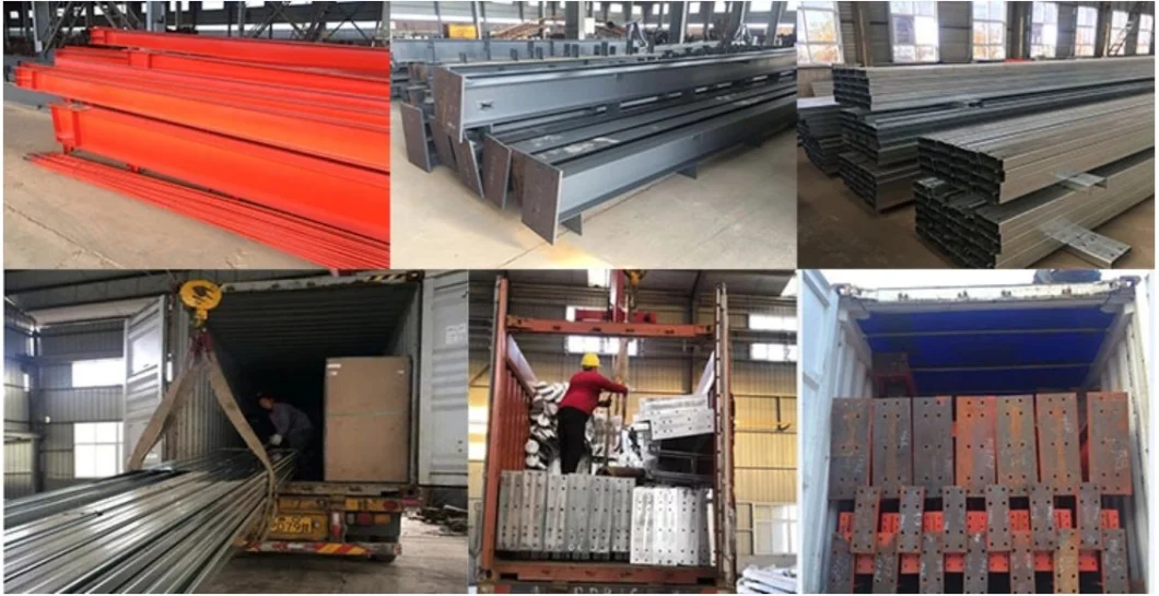 Professional Economical CE Prefabricated/Prefab Galvanized H Beam Design Building Metal Q345/Q235 Large Span Steel Structure for Factory Warehouse Workshop