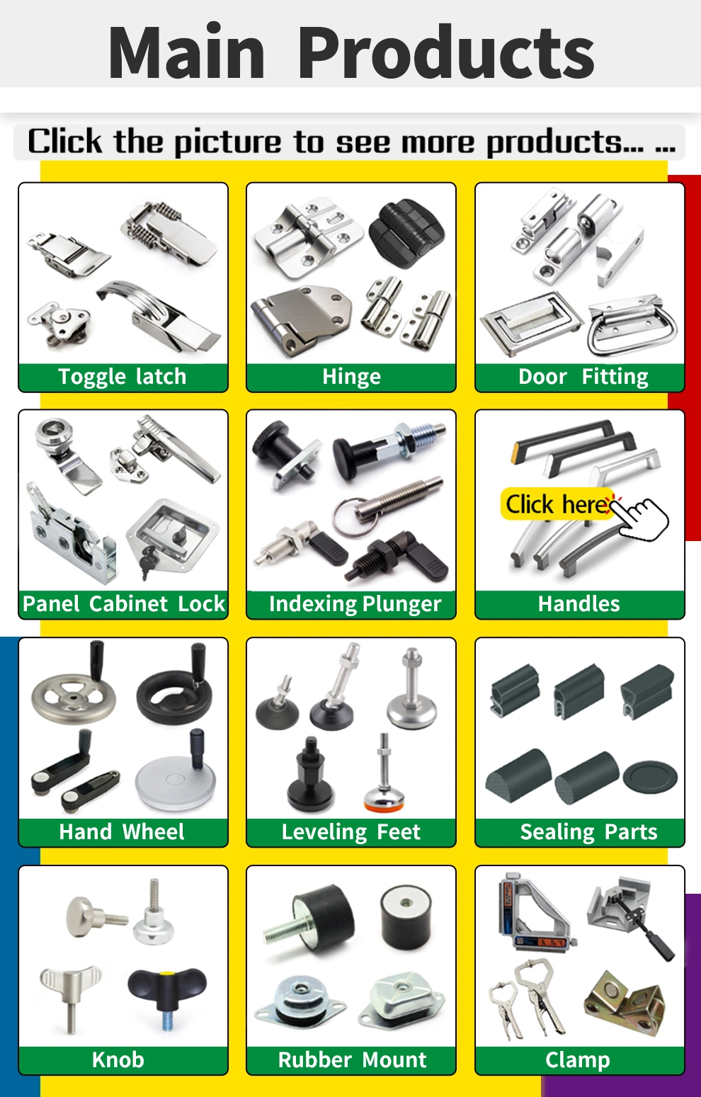 U-Shaped Alloy Handle for Machine Tool/Automation Equipment/Testing Instruments/Medical Devices