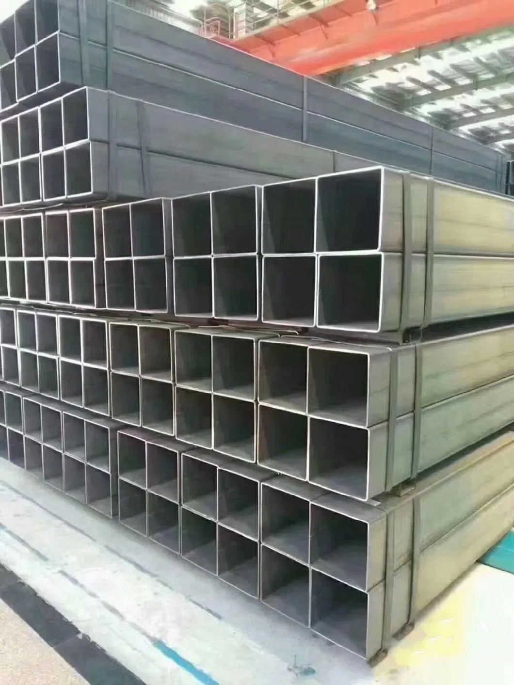 Rhs Shs Rectangular Hollow Section Square Galvanized Rectangular Steel Pipe Gi Hollow Section for Construction