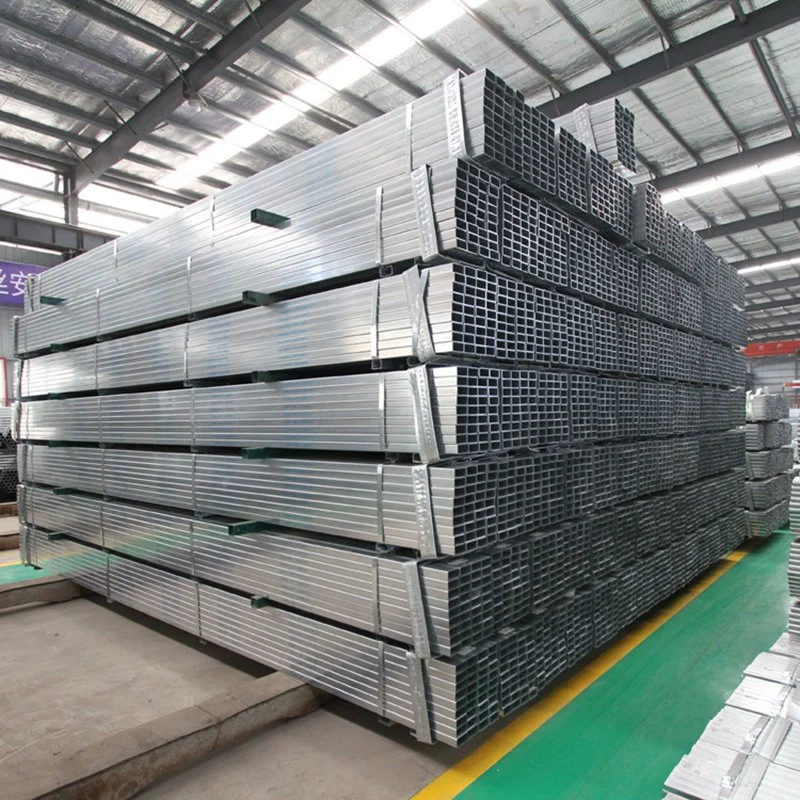 Hot/Cold Rolled Steel Hollow Tube Pipe Customize Hot Dipped Galvanized Ms Steel Square Tube Rectangular Steel Pipe for Industrial Building