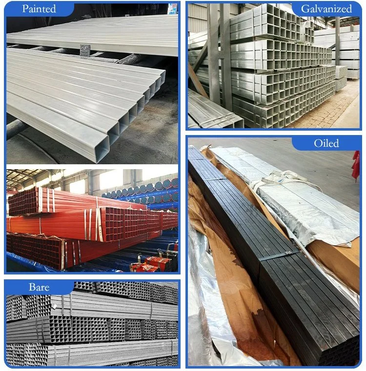 Best Galvanized Carbon Steel Pipe / High Standard ISO 9001 Hollow Square Steel Pipe Structure for Building Construction