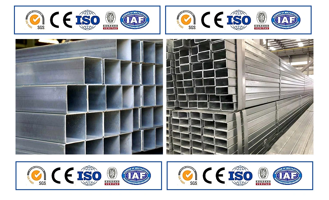 Factory Price 100 X 100 X 3 Galvanised Steel Square Tube