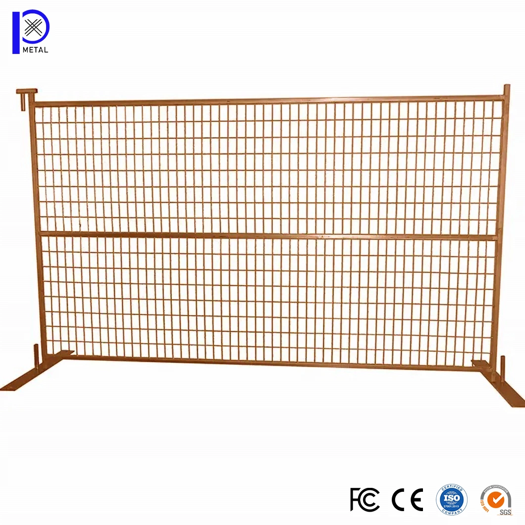 Pengxian Site Fencing China Portable Security Fencing Manufacturers 30 X 30 X 150 mm Exterior Square Steel Rod/Pipe Canada Temporary Perimeter Fencing