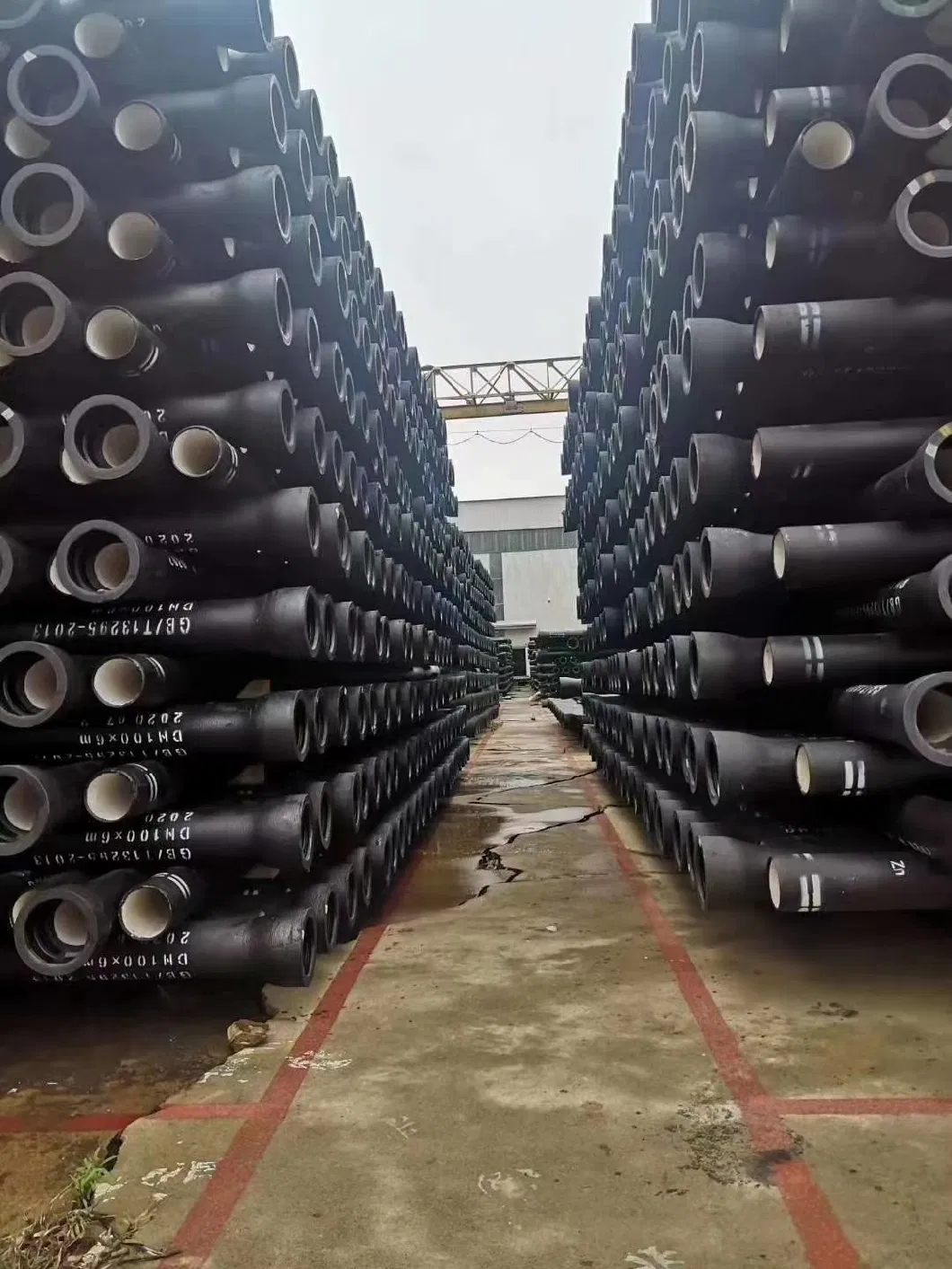 Popular ISO2531 Cement Lined Ductile Cast Iron Pipes and Joints K7 K9 for Potable Water System