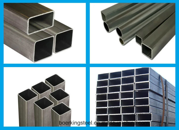 Rectangular Tube Square Tube ASTM, JIS, DIN Black Iron/Steel Pipe/Tube Square and Rectangular Hollow Sections Tube Steel Hollow Section