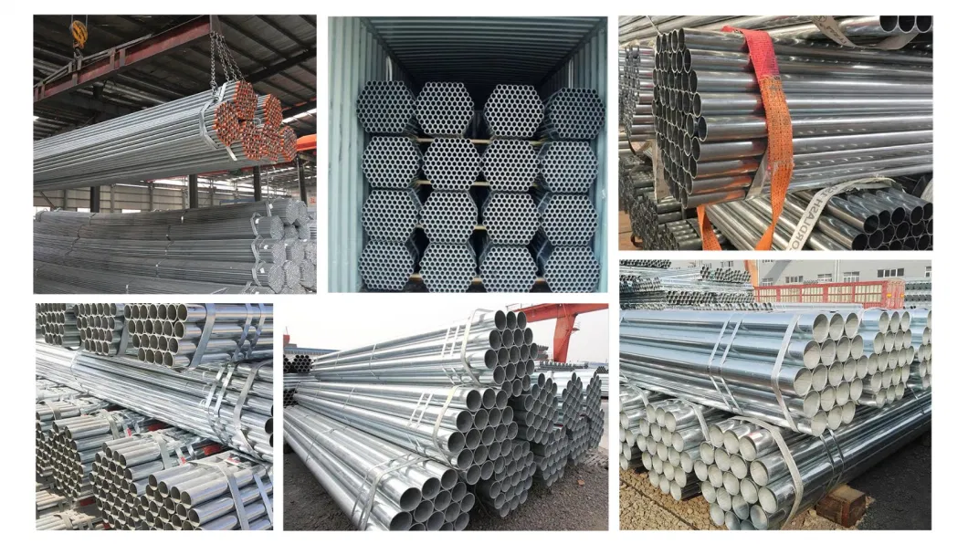 BS1387 Gi Pipe Welding Steel Round Tube Building Materials Hollow Galvanized Square Water Pipe with Large Stock