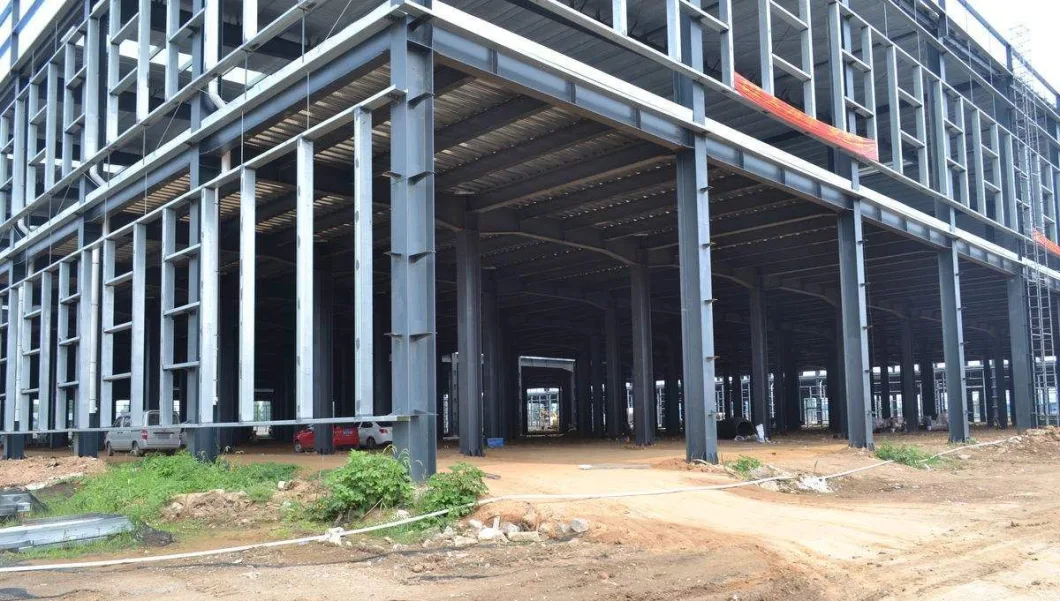 Construction Galvanized/Painted Metal Plant/Hangar Industry Building Structure Steel Frame for Warehouse/Workshop/Garage/Storage/Shed Steel Structure