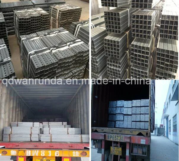 Telescoping Perforated Galvanized Steel Square Tube