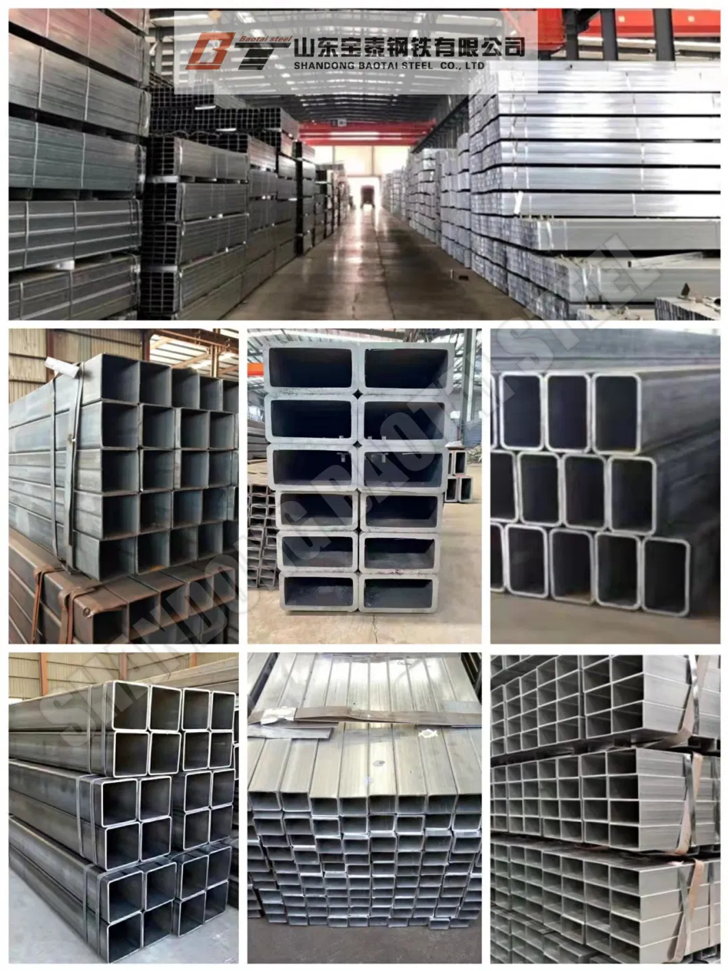 ASTM A36 50X50 Square Steel Pipe Weight Galvanized Square Pipe Shs Rhs 40X80 Gi Rectangular Square Hollow Section