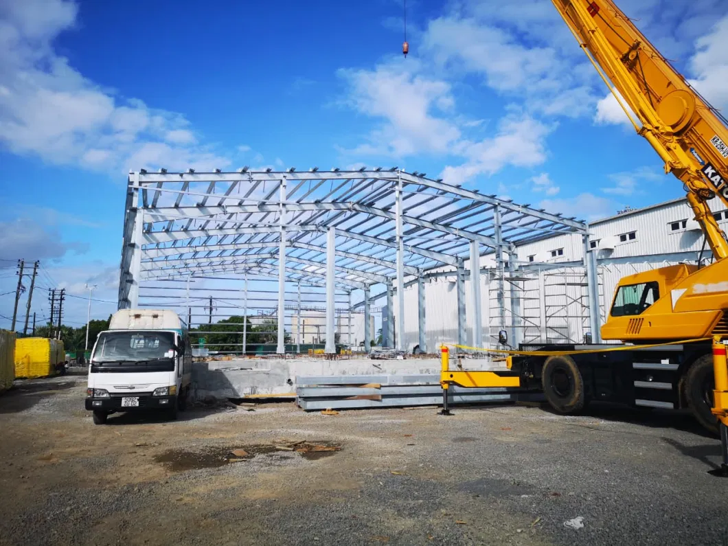 Professional Economical CE Prefabricated/Prefab Galvanized H Beam Design Building Metal Q345/Q235 Large Span Steel Structure for Factory Warehouse Workshop