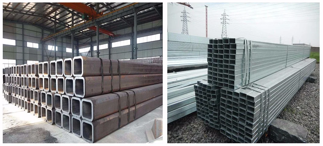 Hollow Section Carbon Steel Pipe Square Galvanized Tubing