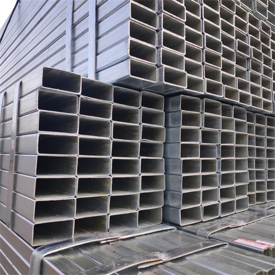 DN15 DN20 Ms Pipe Mild Steel Pipes Round Square Rectangular Carbon Steel Gi Galvanized Pipe