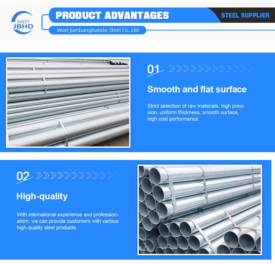 ERW Mild Structural Welded Black SGCC, Sgch, G550, Dx51d, Dx52D, Dx53D Hot Dipped Galvanized Square Steel Pipe