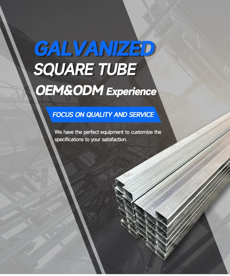 Rectangular Iron Pipe/ Hot Dipped Galvanized /Pre Galvanized Square Rectangular Steel Pipes Galvanised Tube