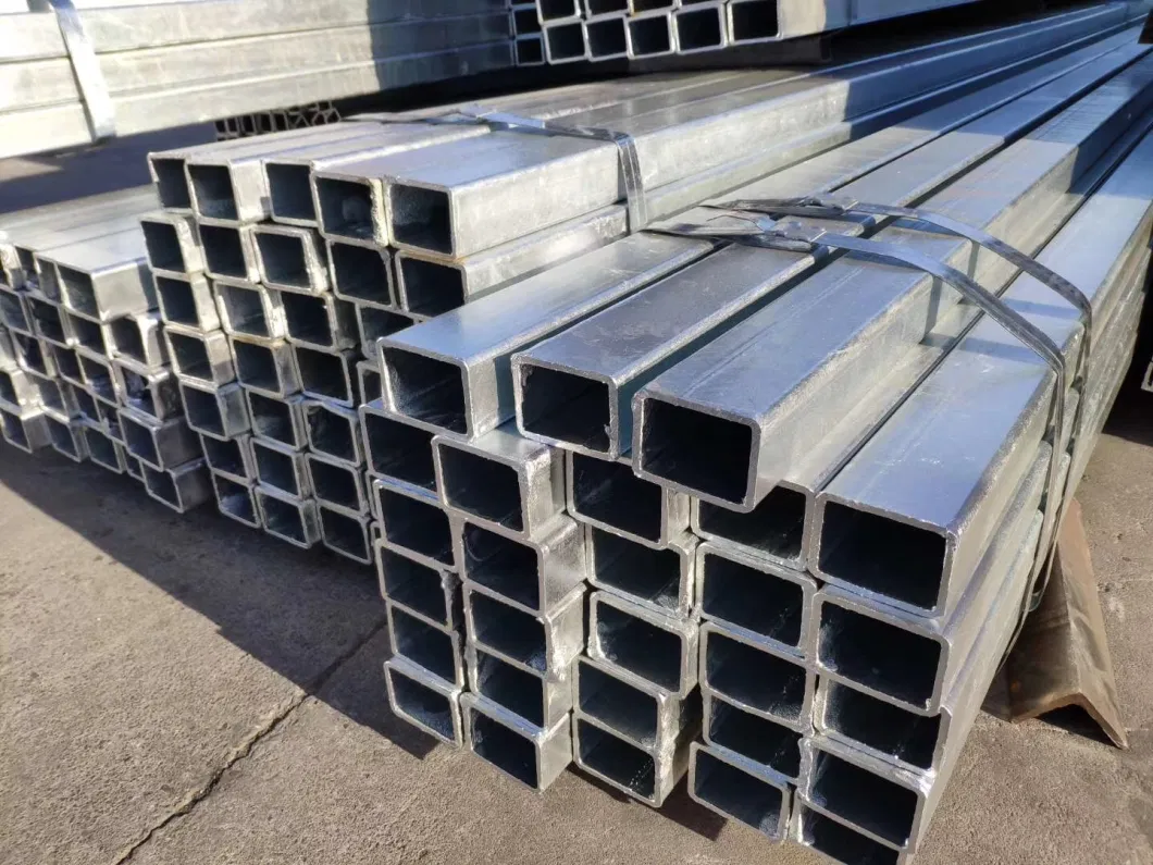 High Quality Hot DIP Galvanized Square Tubing for Carports Galvanized Steel Pipe Iron Rectangular Tube