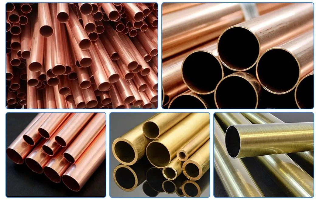 ODM ASTM B280 Round C12200 Rigid Connecting Industrial Seamless Copper Tube