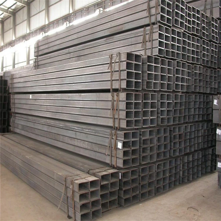 Factory Directly Supply Carbon Steel Tube/Pipe Q235/S235jr/A36 Ms Welded Black Square Pipe Mild Galvanized Squaretube ERW Square Tube Rectangular Tube