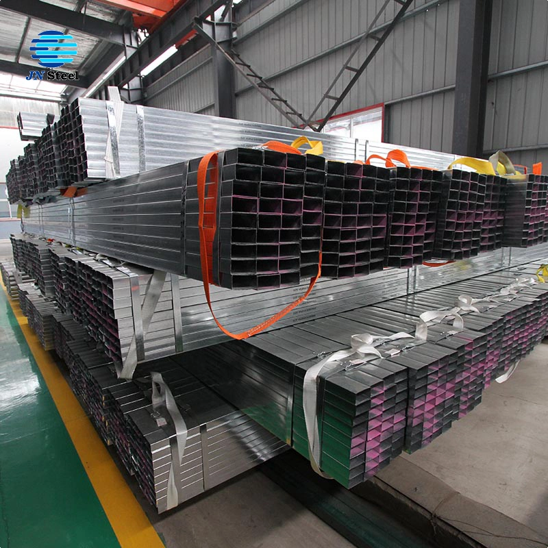 Corrugated Square Tubing Galvanized Steel Pipe Iron Rectangular Tube Price for Carports