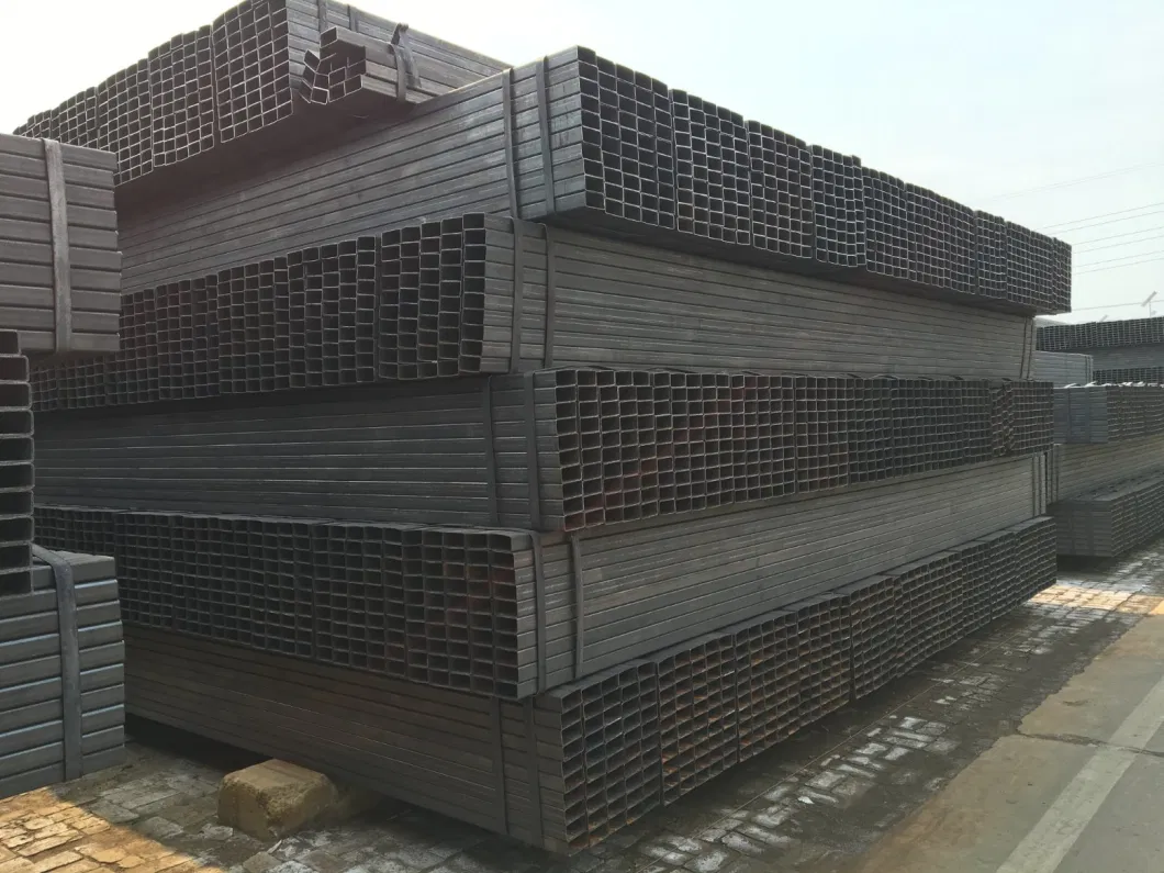 Ms Galvanised Steel Pipe ASTM A500 Grade a Galvanized Square Steel Pipes/Galvanized Rectangular Steel Pipes/Galvanised Square Tube/Galvanized Rectangular Tube