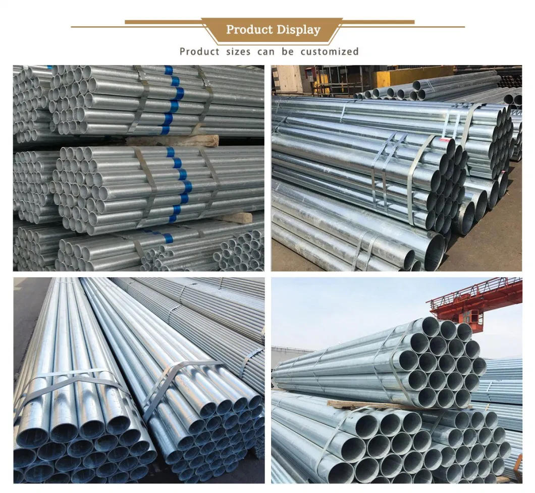 ASTM a 106 Gr B Sch80 Ss400 S235jr Q345 Q195 Welding Hot Dipped Galvanized Gi Pipe Cold Rolled Material Mild Rectangular Square Steel Pipe Tube for Construction