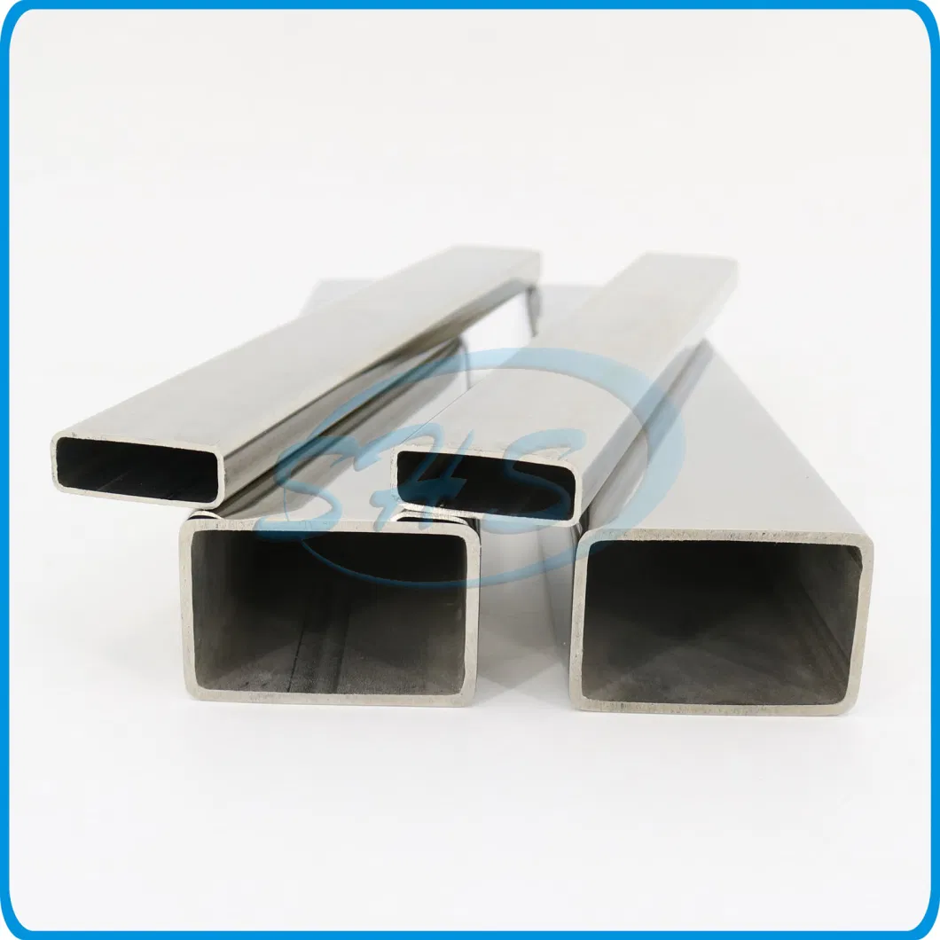 AISI 201 304 304L 316L Grade Stainless Steel Rectangular Tubing for Building Material