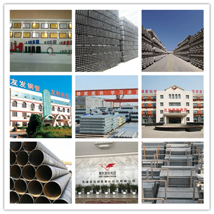 Ms Galvanised Steel Pipe ASTM A500 Grade a Galvanized Square Steel Pipes/Galvanized Rectangular Steel Pipes/Galvanised Square Tube/Galvanized Rectangular Tube