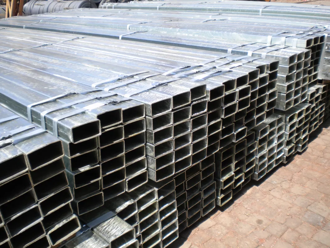 Galvanized Rectangular Steel Pipe, Pre Galvanised Square/Rectangular Hollow Section