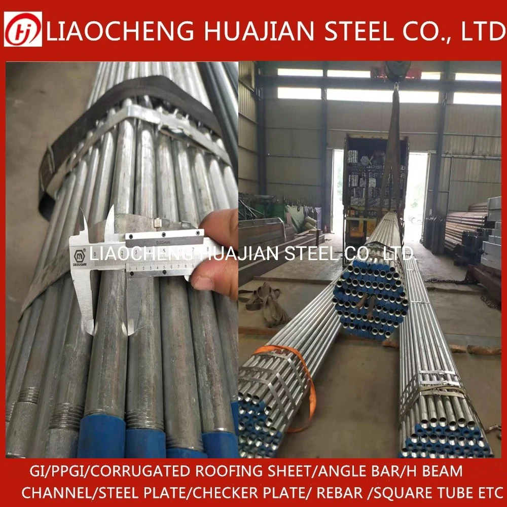 Gi Pipe Welded ERW Round Square Rectangular Rhs Shs Hollow Section Steel Tube Galvanised Steel Tube