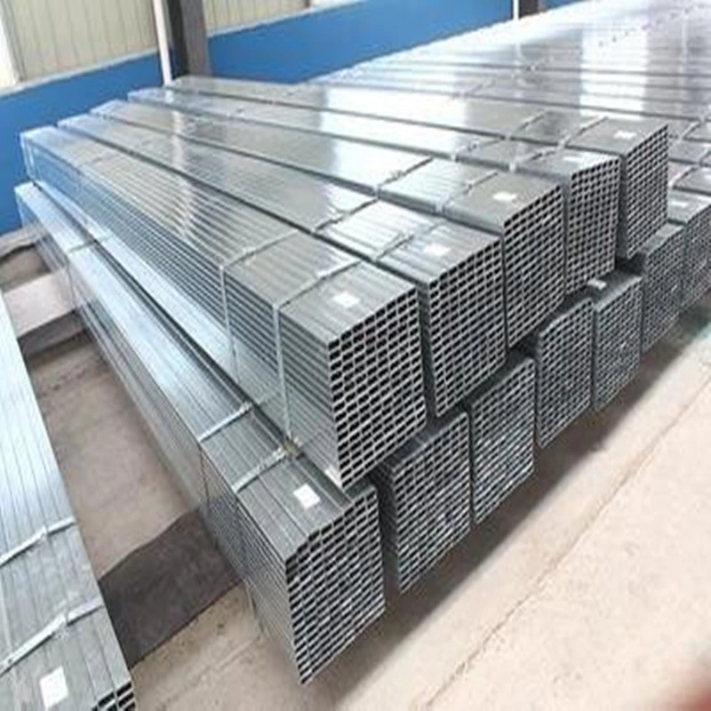 Hollow Section Dx51d Hot Dipped Mild Carbon Pre Galvanised Square Iron Zinc Coated Gi Galvanized Rectangle Rectangular Steel Tube