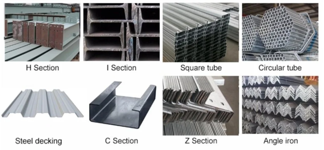 Professional Economical CE Prefabricated/Prefab Galvanized H Beam Design Building Metal Q345/Q235 Large Span Steel Structure for Factory Warehouse Workshop