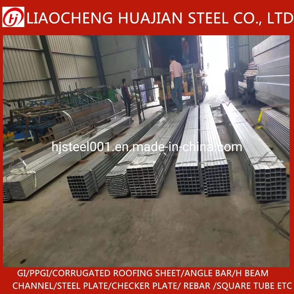 Gi Pipe Welded ERW Round Square Rectangular Rhs Shs Hollow Section Steel Tube Galvanised Steel Tube