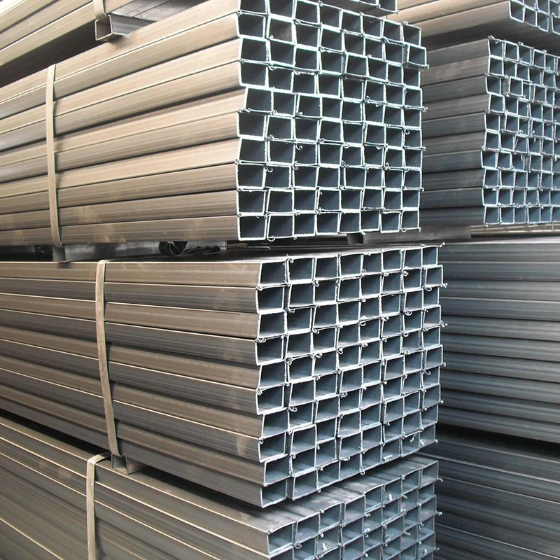 Hot/Cold Rolled Steel Hollow Tube Pipe Customize Hot Dipped Galvanized Ms Steel Square Tube Rectangular Steel Pipe for Industrial Building