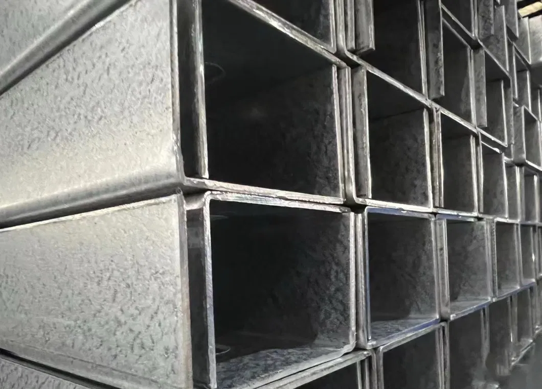 Rhs Shs Rectangular Hollow Section Square Galvanized Rectangular Steel Pipe Gi Hollow Section for Construction