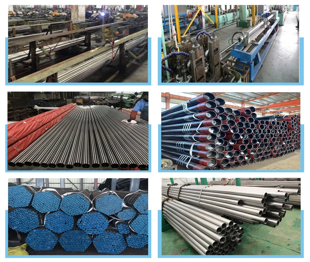 ASTM JIS GB DIN 201 304 304L 316 316L 309S 310S 904L 2205 2507 409 410 430 Round Square Stainless Steel Welded Pipe/Tube Square