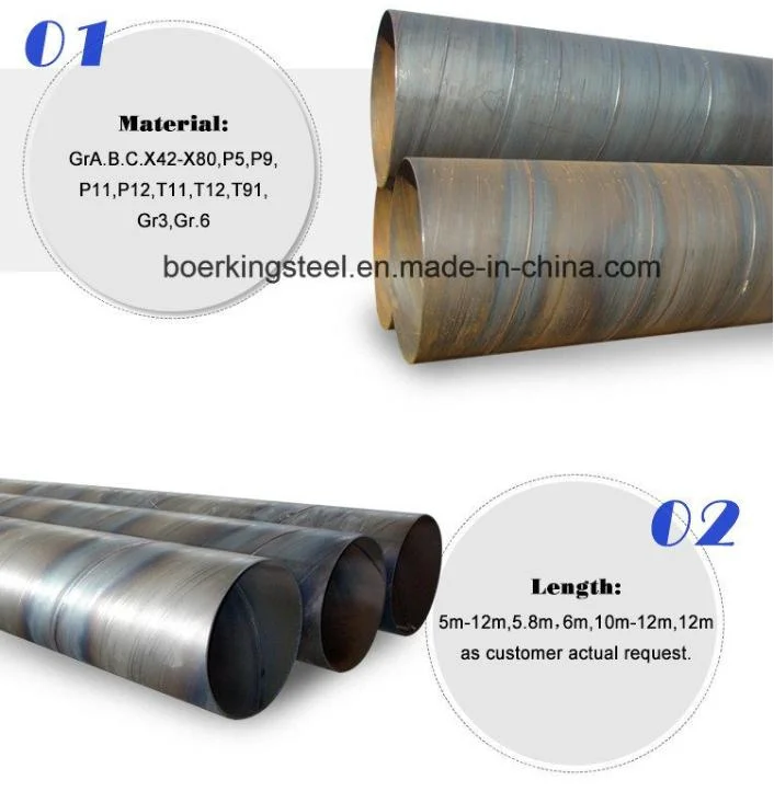 Good Price ERW Welded Iron Pipe Ss400 SAE1008 1010 1020 L245 L265 Welded Steel Pipe Round Carbon Steel Tube