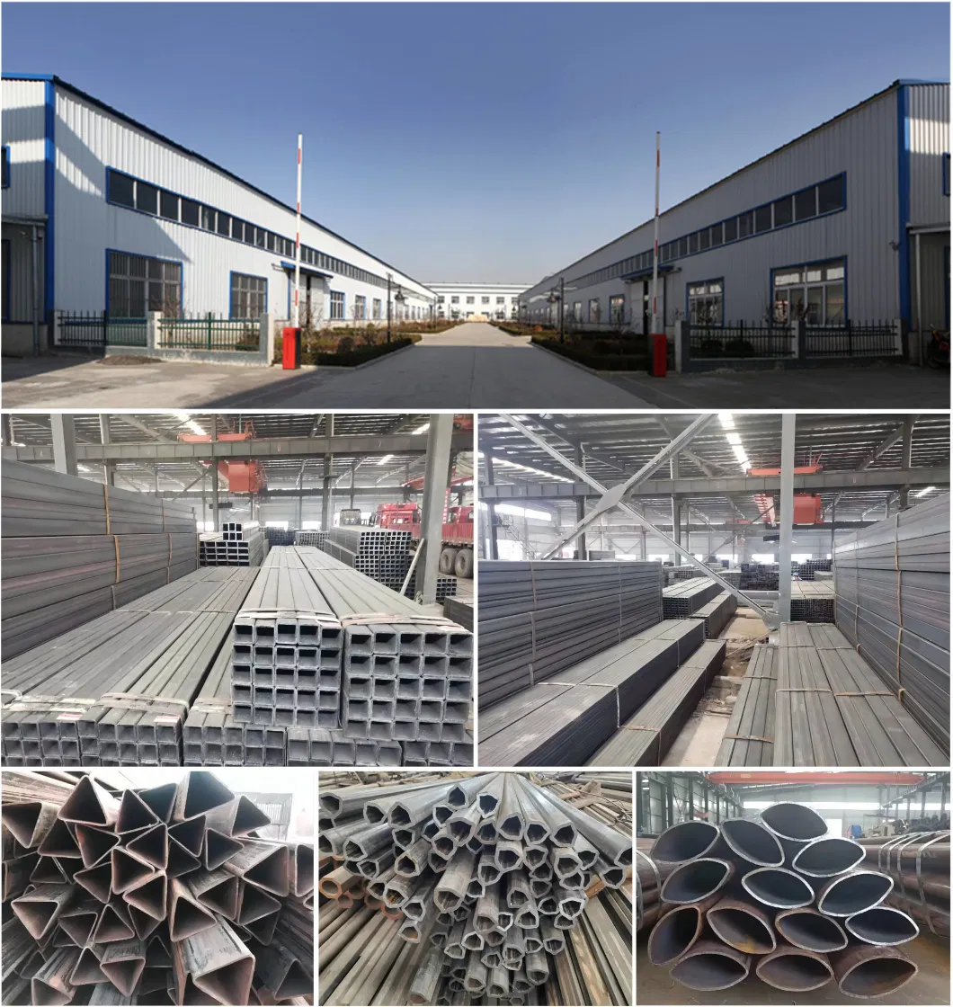 ASTM Steel Profile 2mm Ms Square Tube Galvanized Square and Rectangular Steel Pipe Steel Tubing in Different Shapes