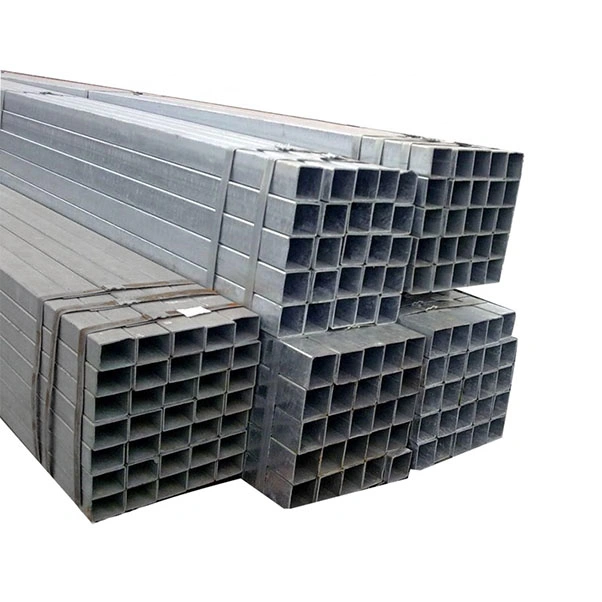 20*20 Black Square Tubing Galvanized Steel Pipe Iron Rectangular Tube Price for Carports